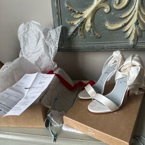 Christian Louboutin sandal du desert ankle wrap wedding shoes red bottom